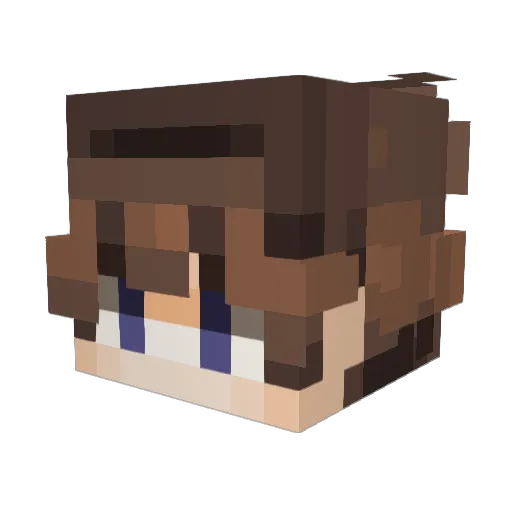 L3evi_11 Minecraft avatar head, 3D render