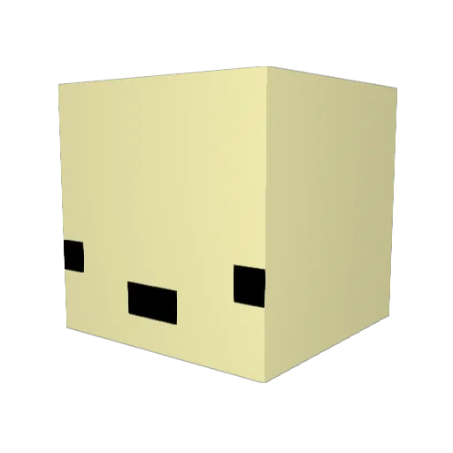 L3lleo Minecraft avatar head, 3D render