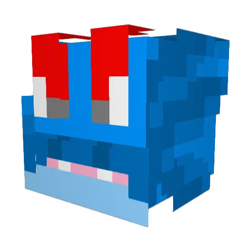 L3lls0n Minecraft avatar head, 3D render