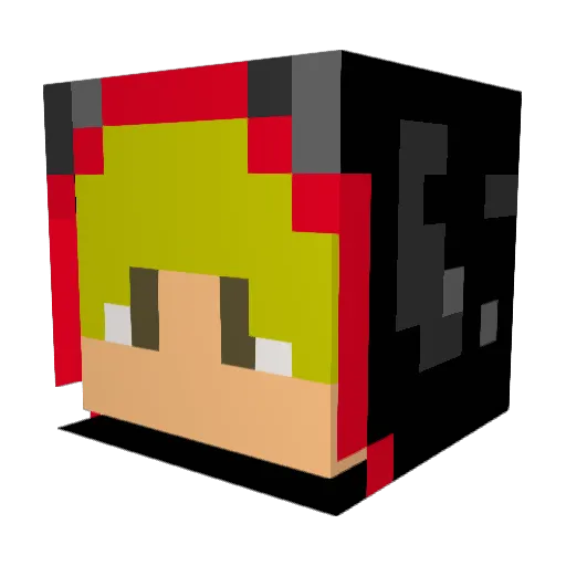 L3monhead Minecraft avatar head, 3D render