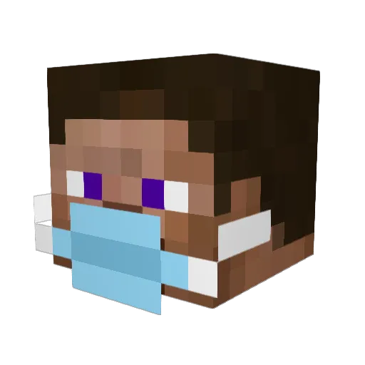 L3mp1r4 Minecraft avatar head, 3D render