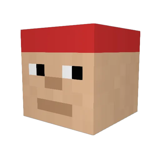 L3murk0 Minecraft avatar head, 3D render