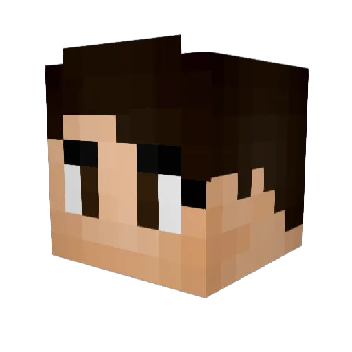 L3nci Minecraft avatar head, 3D render