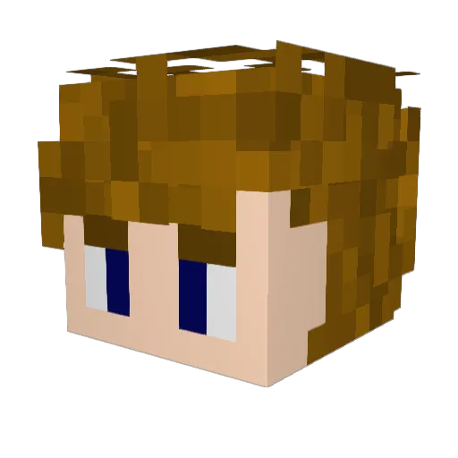 L3oeo Minecraft avatar head, 3D render