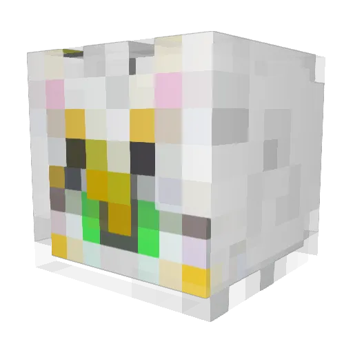 L3shn Minecraft avatar head, 3D render