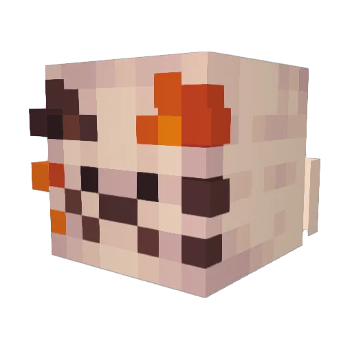 L3th_ Minecraft avatar head, 3D render