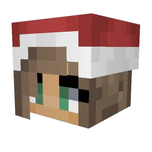 L3wiiXx Minecraft avatar head, 3D render