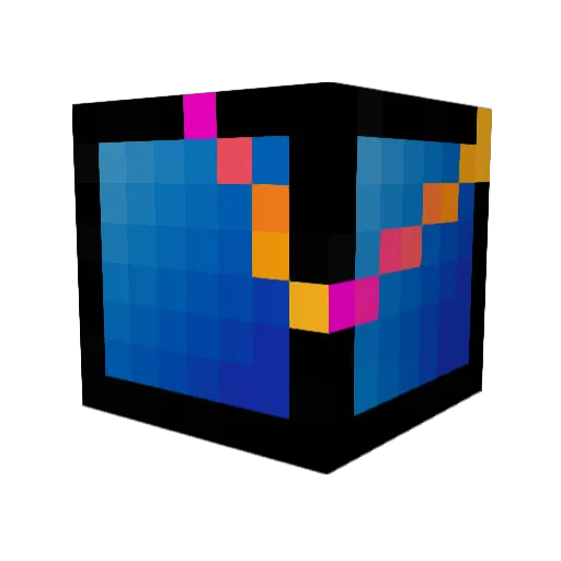L3xrl Minecraft avatar head, 3D render