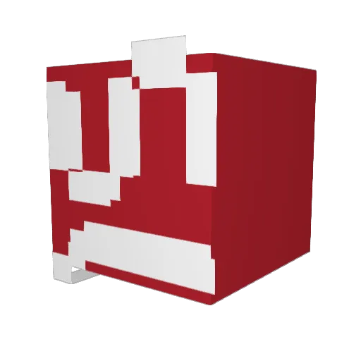 L4QU4RIUS Minecraft avatar head, 3D render