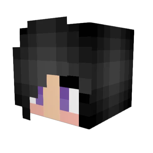 L4UVLY Minecraft avatar head, 3D render