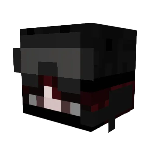 L4UrK4 Minecraft avatar head, 3D render