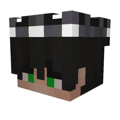L4V4RN4 Minecraft avatar head, 3D render