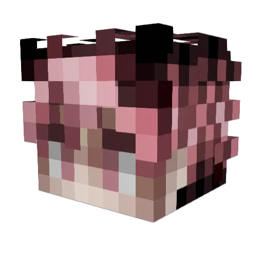 L4iizun Minecraft avatar head, 3D render