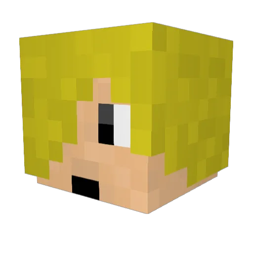 L4kdar Minecraft avatar head, 3D render