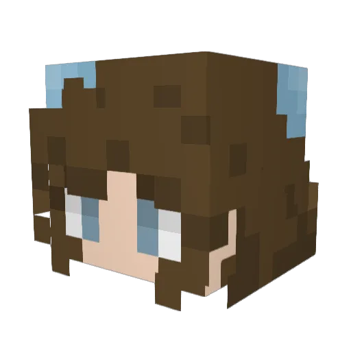 L4narwinter Minecraft avatar head, 3D render