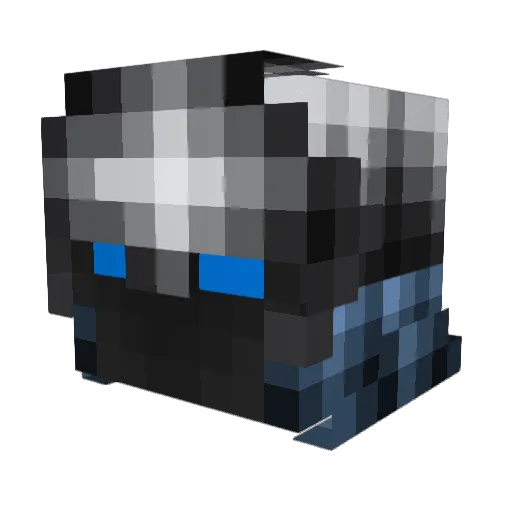 L4nc3A Minecraft avatar head, 3D render