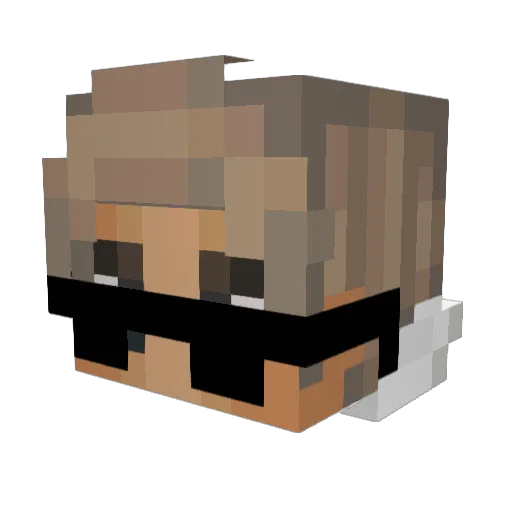L4rswing Minecraft avatar head, 3D render