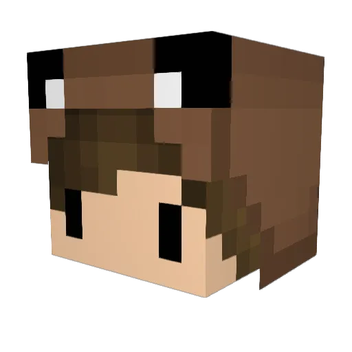 L4rzio Minecraft avatar head, 3D render