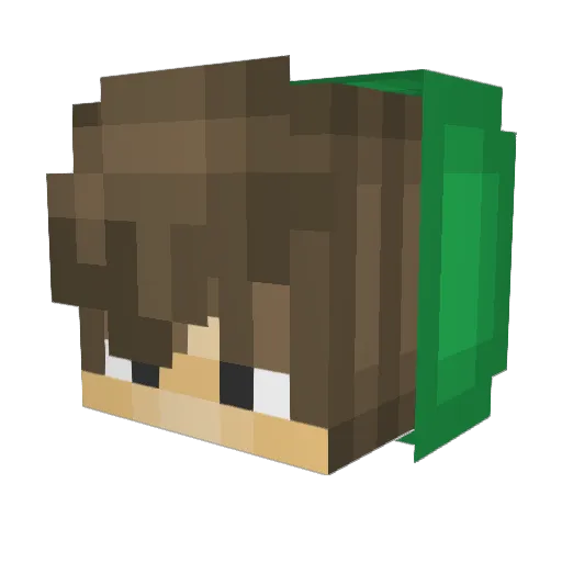 L4wr3nc3_ Minecraft avatar head, 3D render