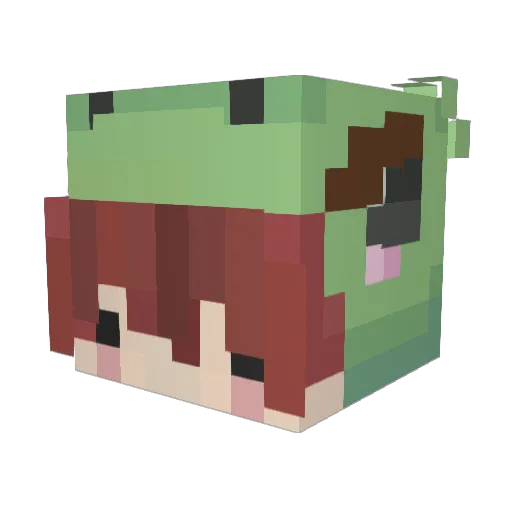 L4xis Minecraft avatar head, 3D render