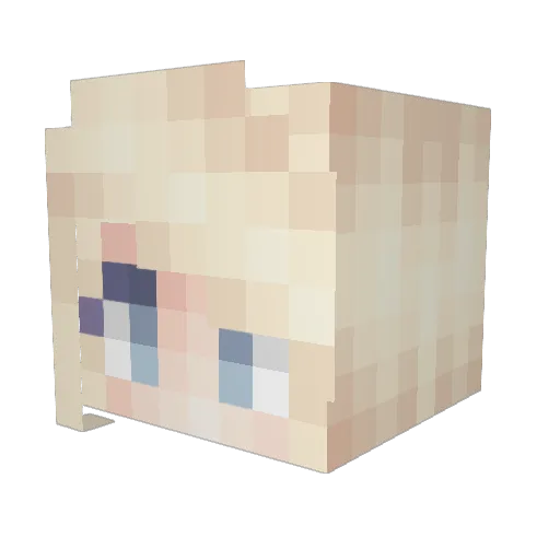 L5Star Minecraft avatar head, 3D render