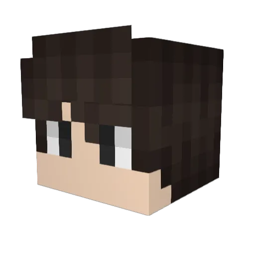 L5hna Minecraft avatar head, 3D render