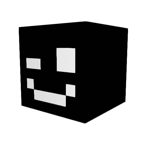 L78w Minecraft avatar head, 3D render