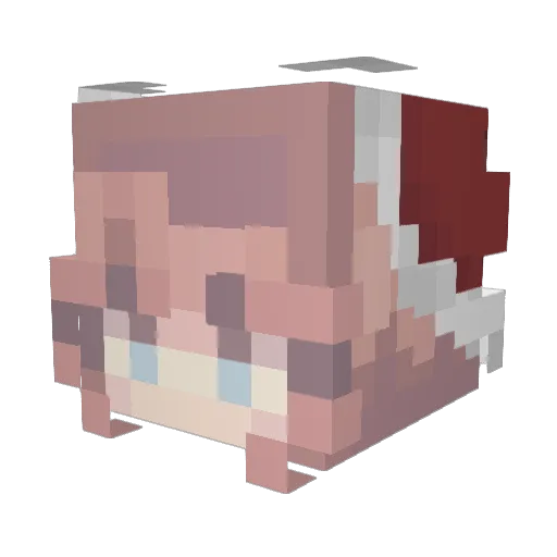 L7F1 Minecraft avatar head, 3D render