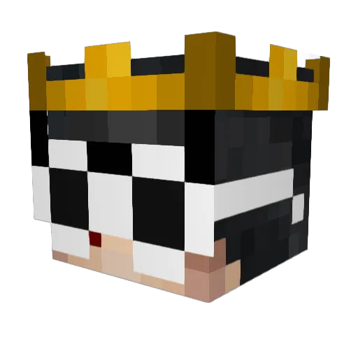 L7aam Minecraft avatar head, 3D render