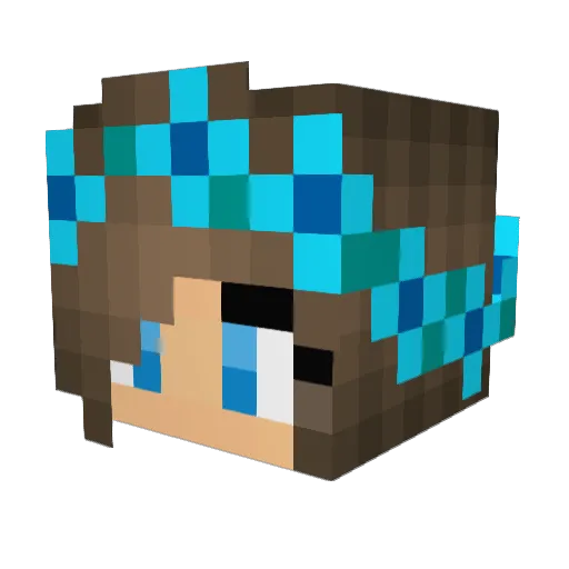 L7s Minecraft avatar head, 3D render