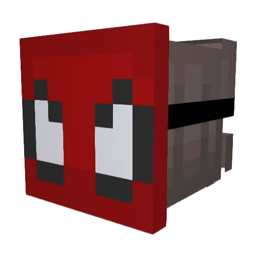 L8YL8 Minecraft avatar head, 3D render