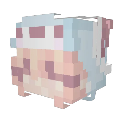L8ZUBCUB Minecraft avatar head, 3D render