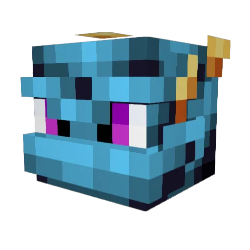 L8s Minecraft avatar head, 3D render