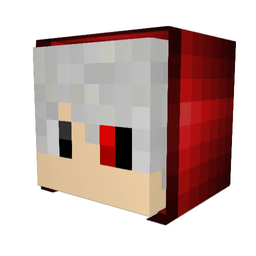 L9LASTXD Minecraft avatar head, 3D render