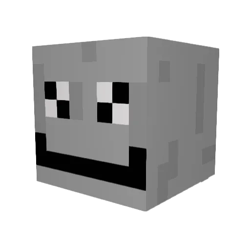 L9Y Minecraft avatar head, 3D render