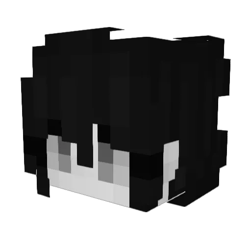 L9_duckyy Minecraft avatar head, 3D render