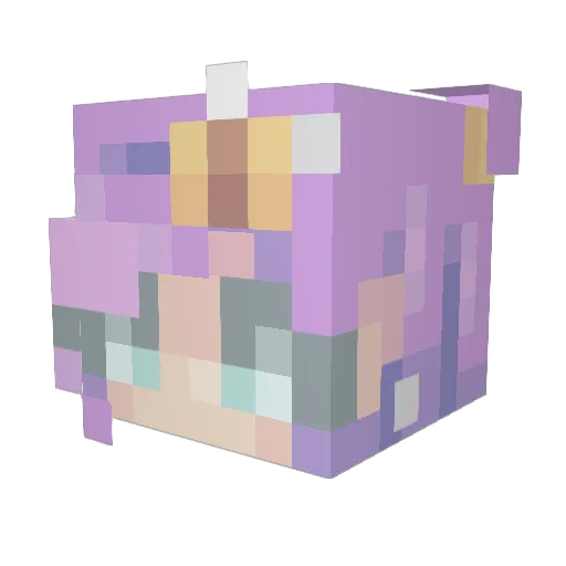L9zs Minecraft avatar head, 3D render
