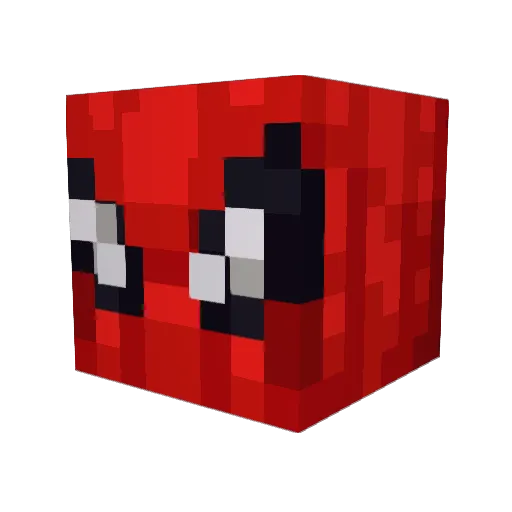LA0N Minecraft avatar head, 3D render