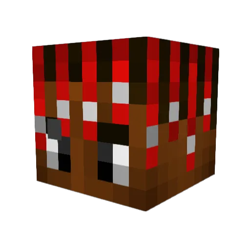 LA56789 Minecraft avatar head, 3D render