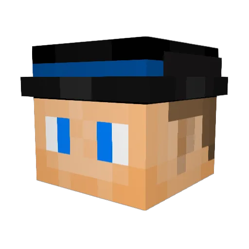 LABIBZ Minecraft avatar head, 3D render