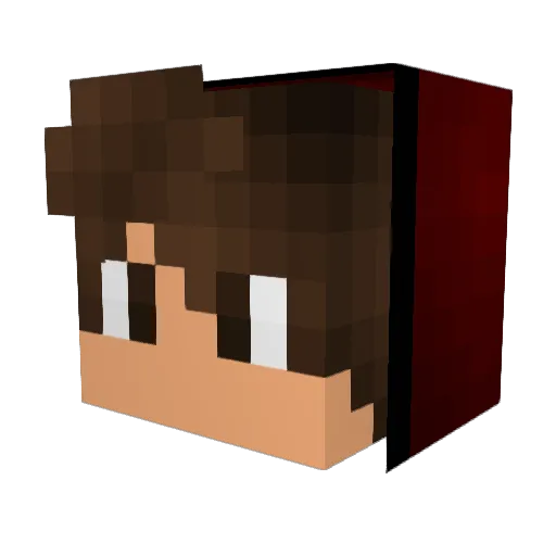LABY Minecraft avatar head, 3D render