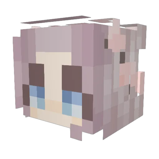 LACHY55 Minecraft avatar head, 3D render
