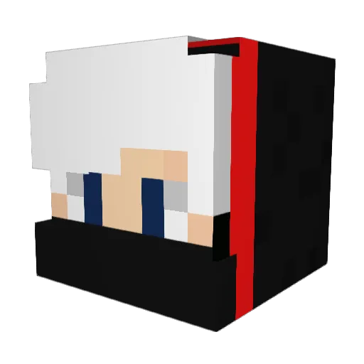 LACmc Minecraft avatar head, 3D render