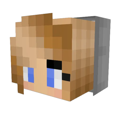 LADYxJUSTICE Minecraft avatar head, 3D render