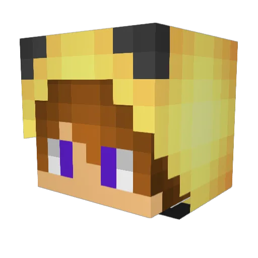 LAG_S_ Minecraft avatar head, 3D render