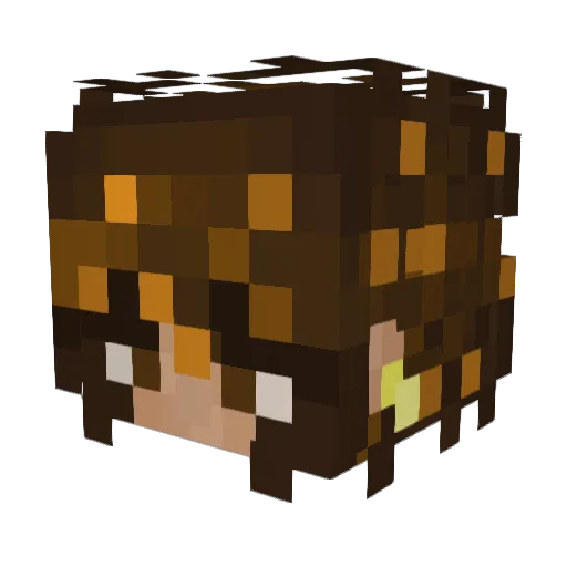 LAHTRC Minecraft avatar head, 3D render