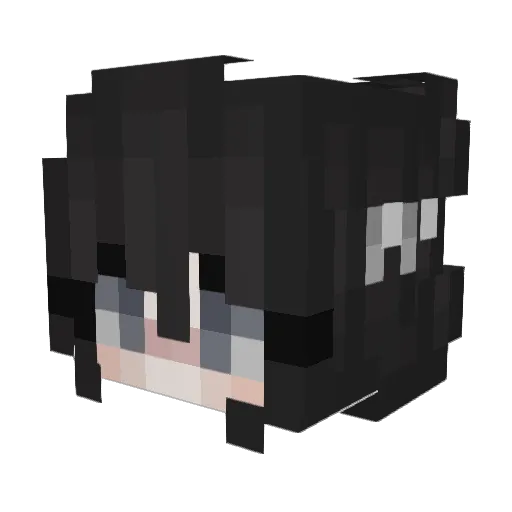 LAILA8 Minecraft avatar head, 3D render