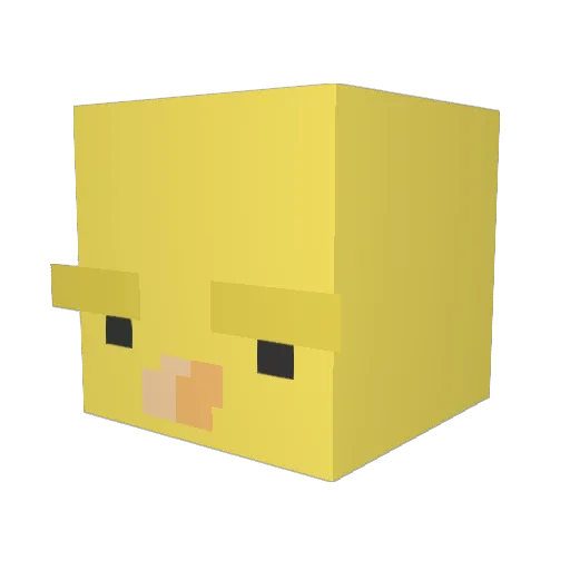 LAKIJE Minecraft avatar head, 3D render