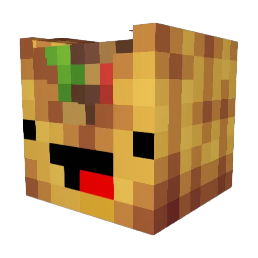 LAMATACO69 Minecraft avatar head, 3D render