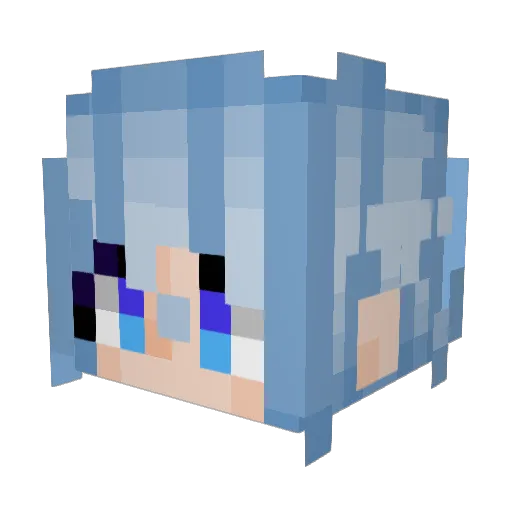 LAMBBISHOP Minecraft avatar head, 3D render